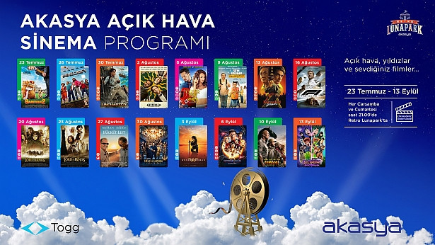 Akasya’da "Açık Hava Sineması" başlıyor