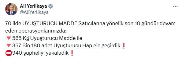 70 ilde uyuşturucu operasyonu: 940 gözaltı