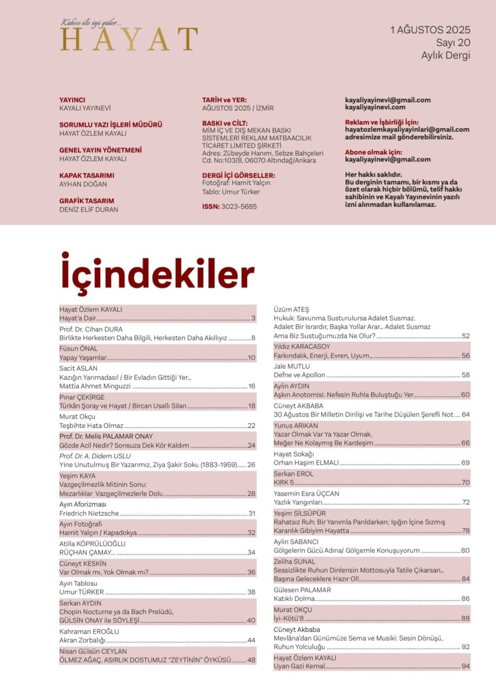 'Hayat Dergisi' Ağustos sayısıyla okurlarıyla buluştu - Resim : 3