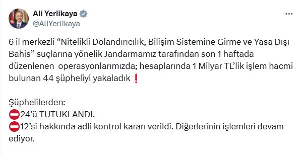 21 ilde 'siber suç' operasyonları: 24 tutuklama
