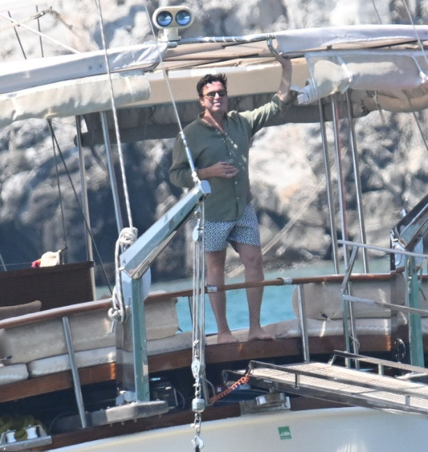 Mario Frangoulis, Bodrum'da çay keyfi yaptı