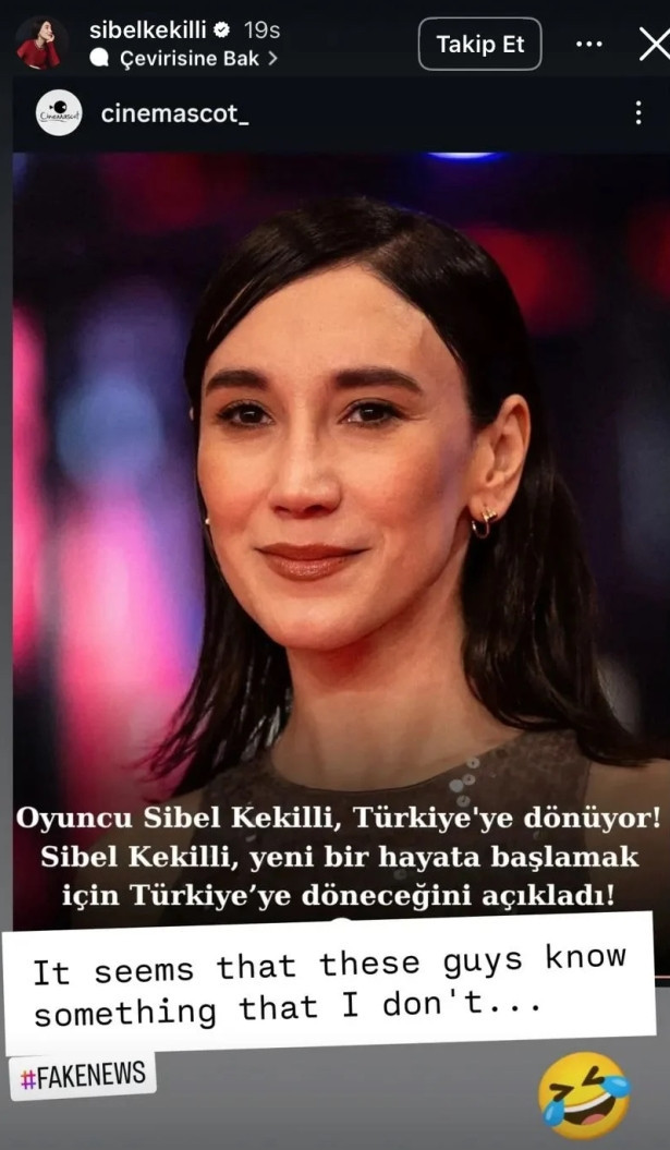 Sibel Kekilli 'Türkiye'ye döneceği' söylentilerine yanıt verdi