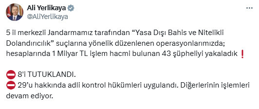 5 il merkezli siber suç operasyonu: 8 tutuklama