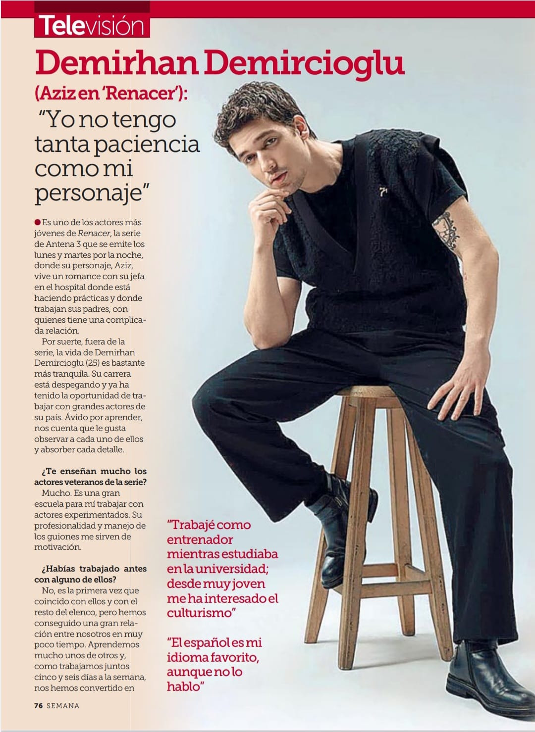 Demirhan Demircioğlu İspanyol dergisine konuştu