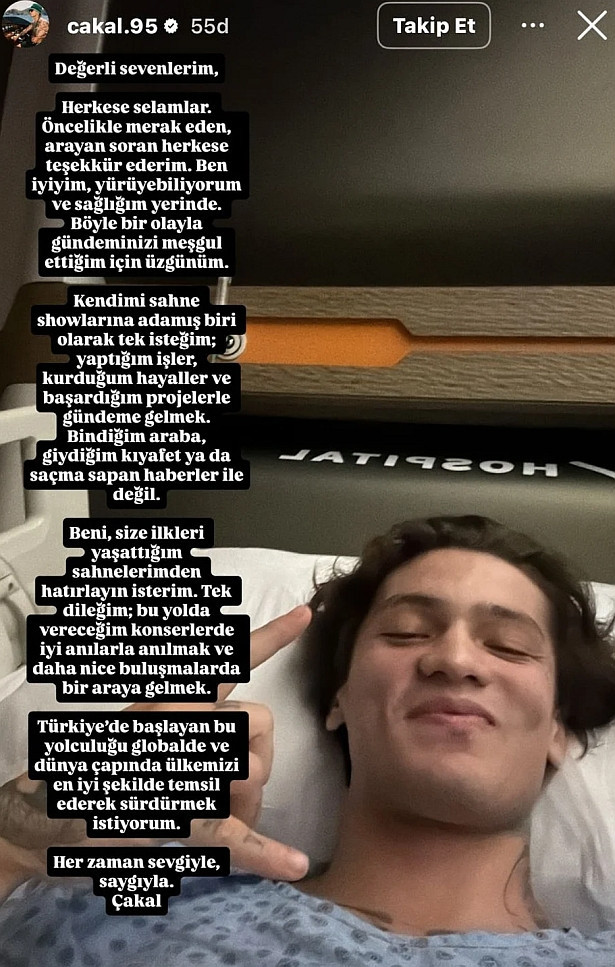 Silahlı saldırıya uğrayan rapçi Çakal'dan ilk açıklama