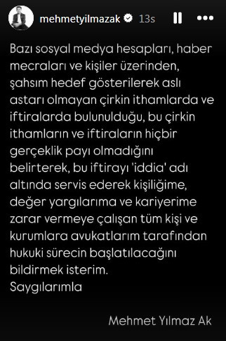 Oyuncu Mehmet Yılmaz Ak hakkında taciz suçlaması! Açıklama yaptı - Resim : 2