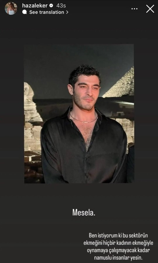 Sunucu Hazal Eker, Burak Deniz’i hedef aldı