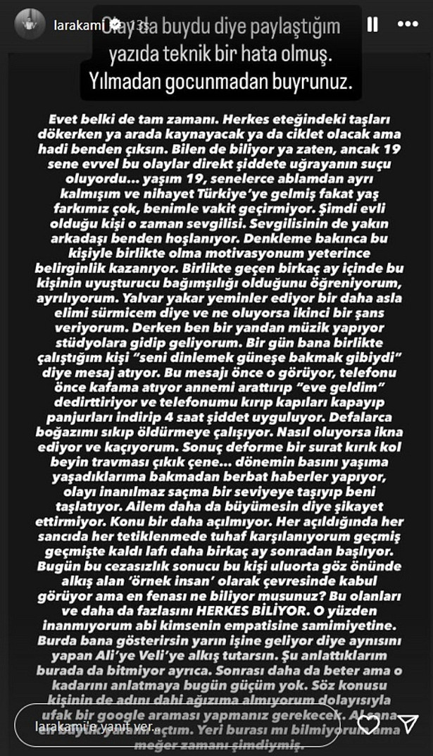 Lara Kamhi’ye 19 yıl önce yapılan şiddet ve Kamhi Ailesi’nin sessizliği