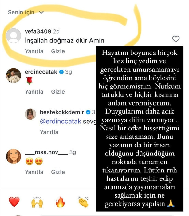Beste Kökdemir’in doğmamış bebeğine kan donduran beddua - Resim : 2