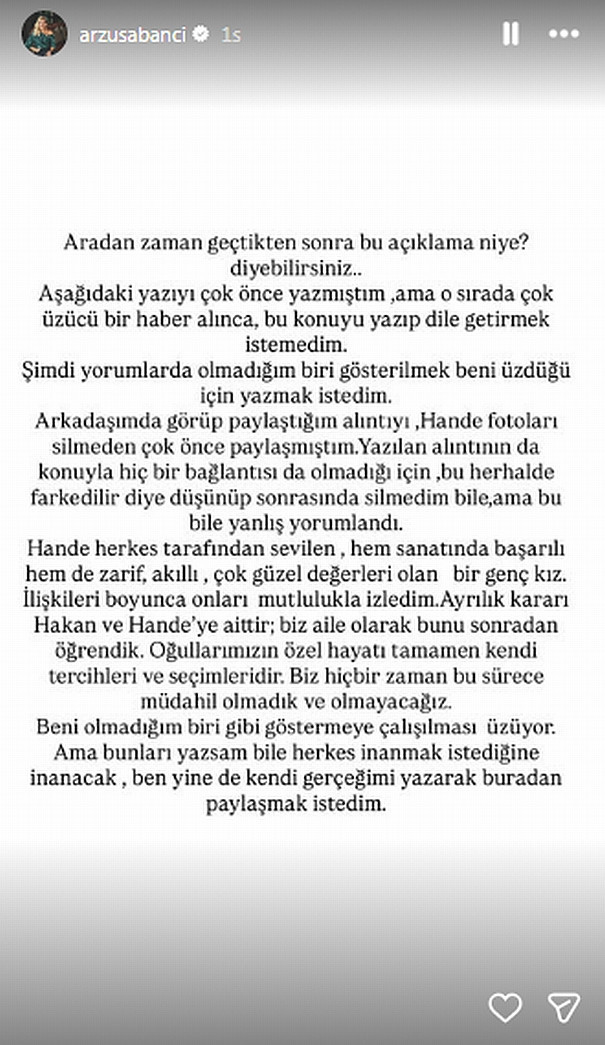 Arzu Sabancı 'Hande Erçel' sessizliğini bozdu - Resim : 3