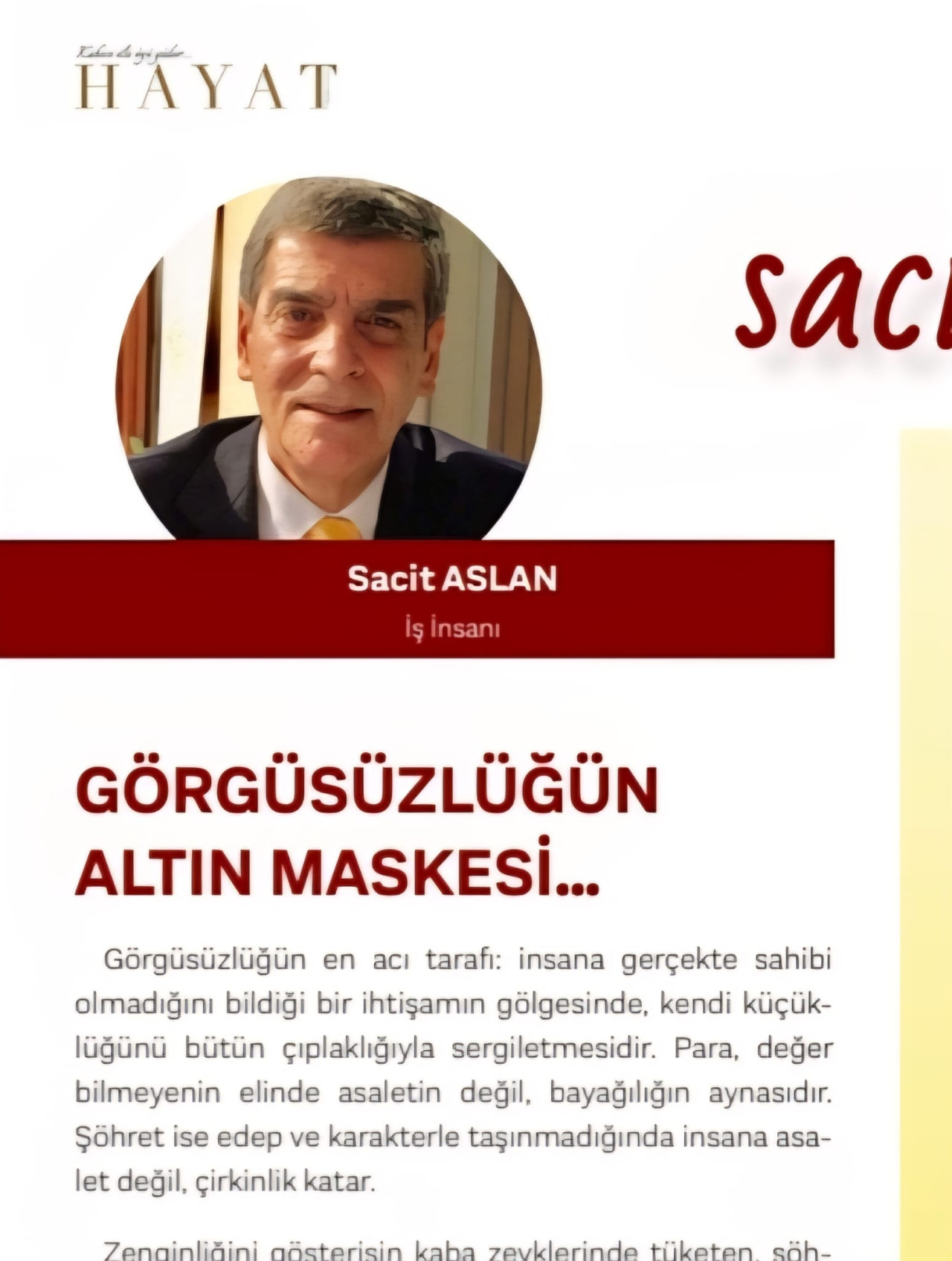 'Hayat Dergisi' Eylül sayısıyla okurlarıyla buluştu - Resim : 2