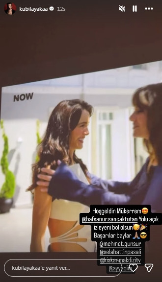 Hafsanur Sancaktutan'a yakışıklı aşkından tam destek