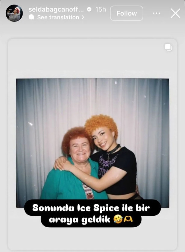 Selda Bağcan ile Ice Spice aynı karede