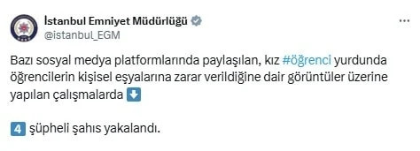 Cevizlibağ Kız Yurdundaki rezalette 4 gözaltı