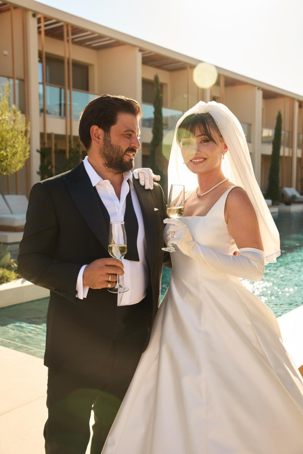 Sevda Erginci Sakız Adası’nda düğün yaptı