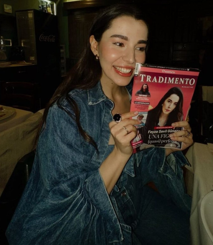 Caner Şahin ve Feyza Sevil Güngör İtalya'da programa konuk oldu