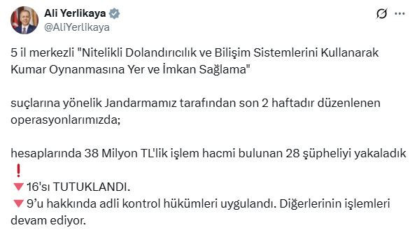 15 ilde 'siber suç' operasyonu: 16 tutuklama