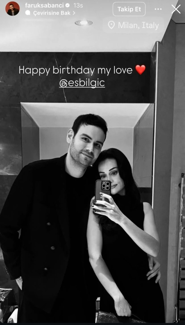 Esra Bilgiç yeni yaşını Faruk Sabancı ile Milano'da kutladı - Resim : 4