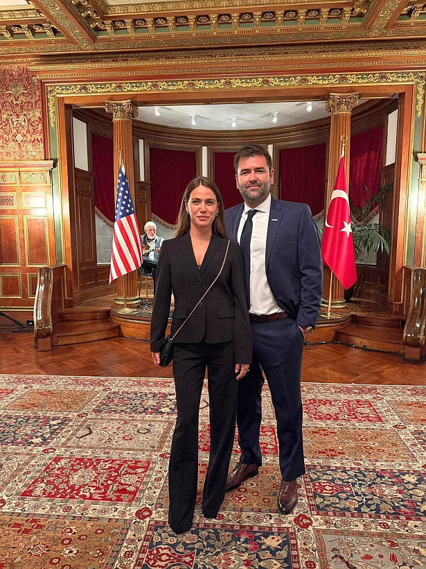 Ceyda Ateş Amerika'da Cumhuriyet resepsiyonuna katıldı