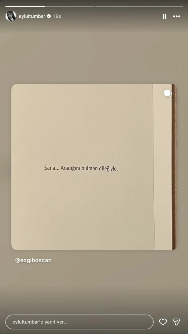 Eyl&uuml;l Tumbar'dan eski sevgilisi Enes Ko&ccedil;ak'a şok g&ouml;nderme