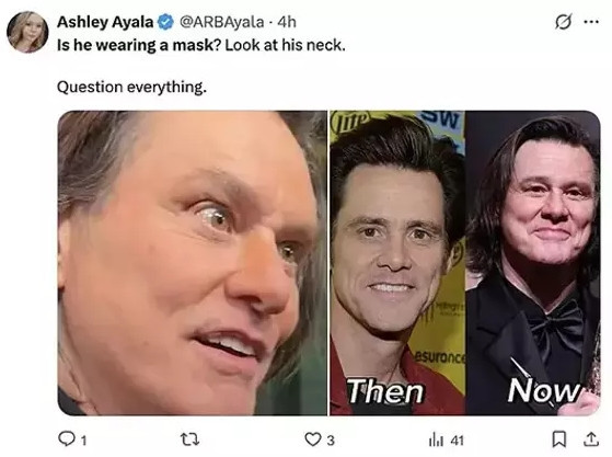 Jim Carrey tanınmaz hale geldi