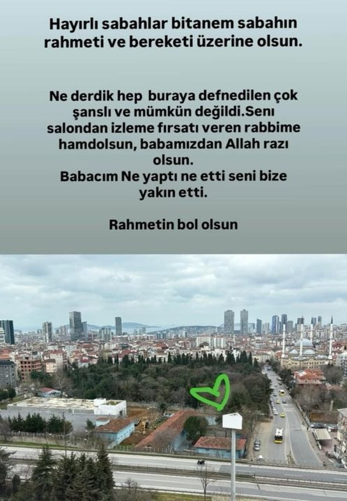 İbrahim Yıldız'ın mezarı, ailesinin evinin karşısında