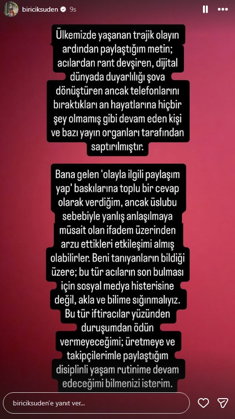 Tepki &ccedil;eken Biricik Suden &ouml;z&uuml;r dilemedi - Resim : 2