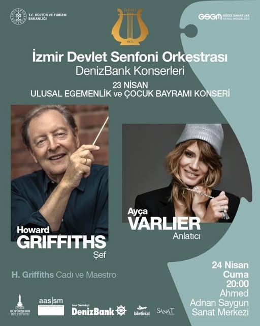 Ay&ccedil;a Varlıer, İzmir Devlet Senfoni Orkestrası'nın 23 Nisan konseri konuğu olacak