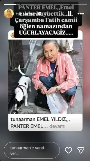 'Panter Emel'den acı haber geldi